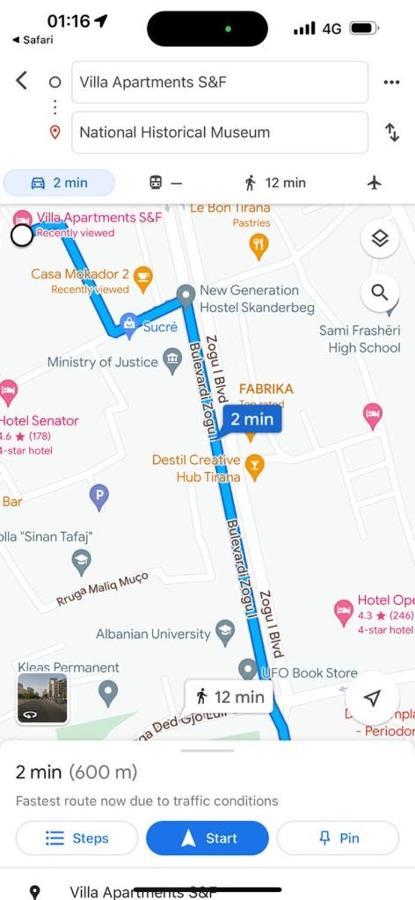 Villa Apartments S&F City Centre 티라나 외부 사진
